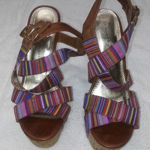 Chinese Laundry Robin Multi Stripe Platforms